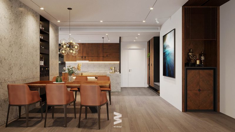 Diện tích không gian ảnh hưởng trực tiếp đến báo giá thiết kế nội thất căn hộ chung cư cao cấp