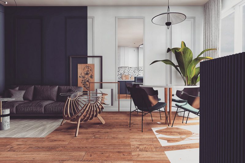 mẫu thiết kế nội thất chung cư cao cấp: Phong cách thiết kế Scandinavia với sự tinh tế, thẩm mỹ và tối ưu công năng của mình cũng là phong cách được mọi người rất yêu thích 