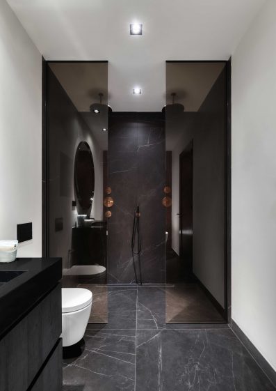 Đá cẩm thạch được yêu thích sử dụng trong các nhà tắm của chung cư hiện đại 