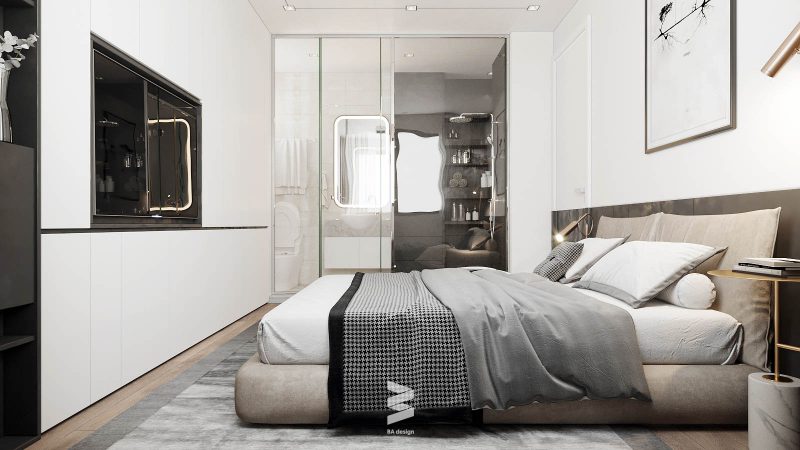 Phòng ngủ hiện đại, thiết kế đơn giản